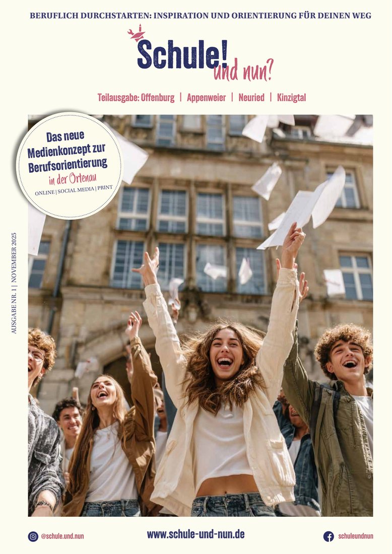 Titelseite Schule! und nun? Ausgabe 1, November 2025